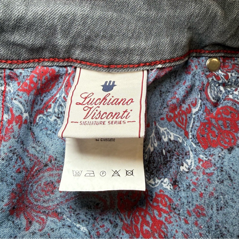 Luchiano Visconti Gray Modern Fit Signature Jean 42 x 34 - Picture 3 of 7